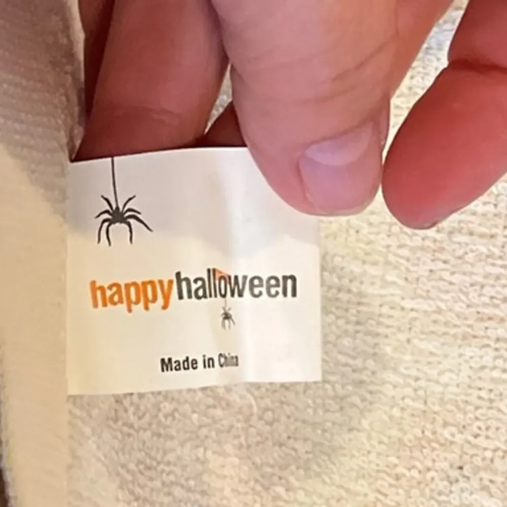 Happy Halloween 100% Cotton Dish Hand Tea Towels Orange White Pumpkins